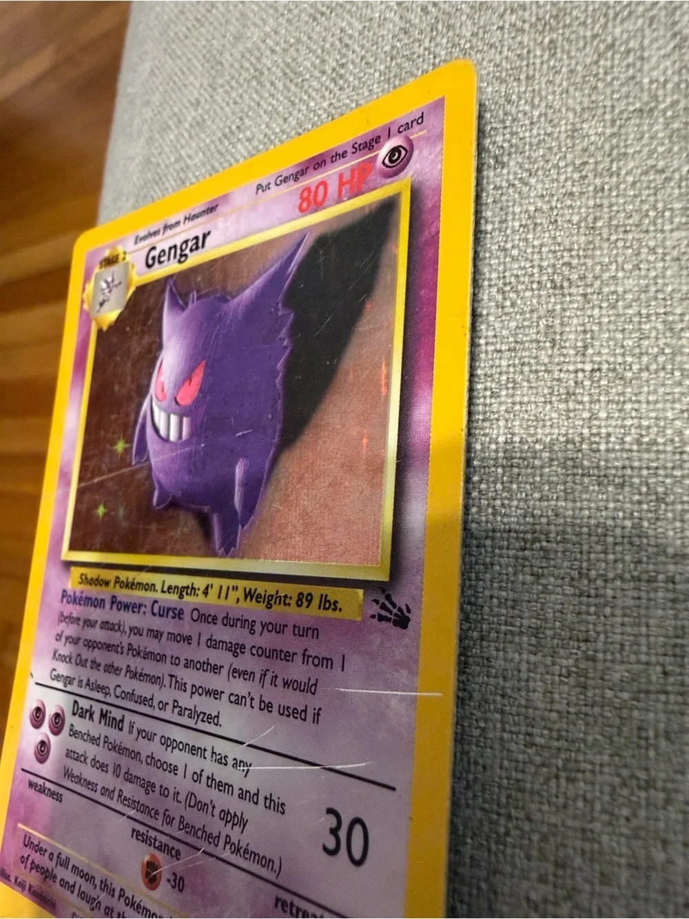 Pokemon holographic gengar